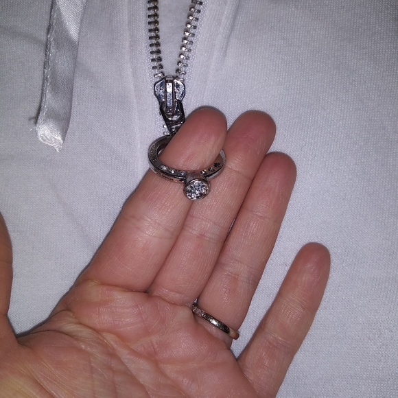 I do.VS Blue Rhinestone Zip Hoodie - Picture 5 of 7